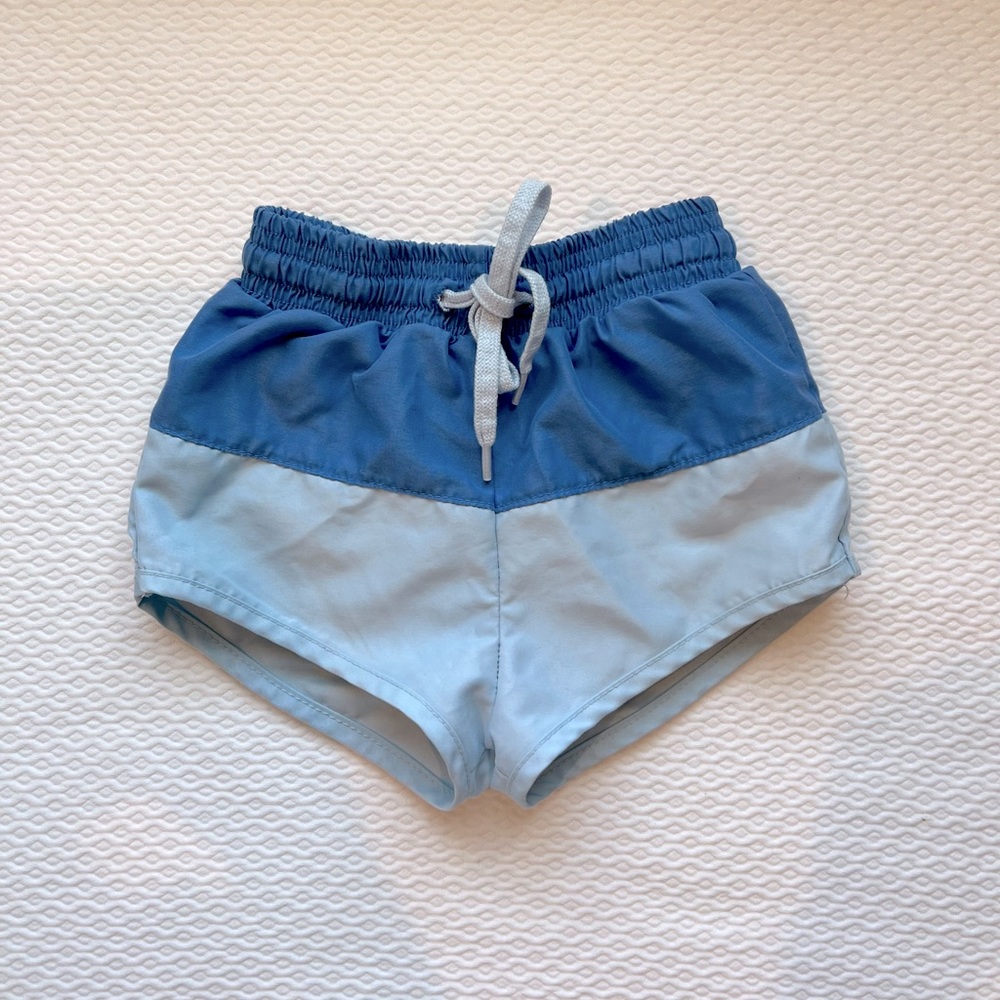 Minnow Boys Blue Colorblock Boardie Swimsuit 2T